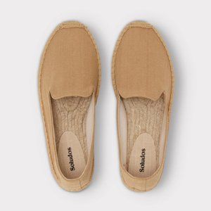 Soludos The Seville Smoking Slipper Platform - Classic - Taupe - Size 11